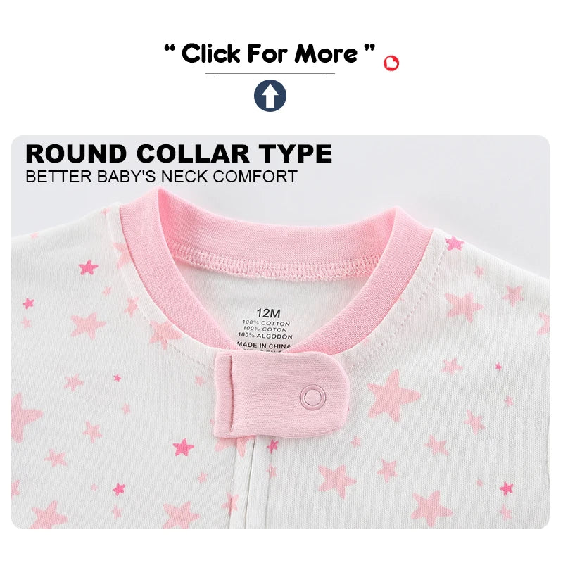 Kiddiezoom 3 Pcs/lot Autumn Winter Solid Zipper Baby Boy Girl Rompers 100%Cotton Soft Newborn Clothes Baby Shower Gifts