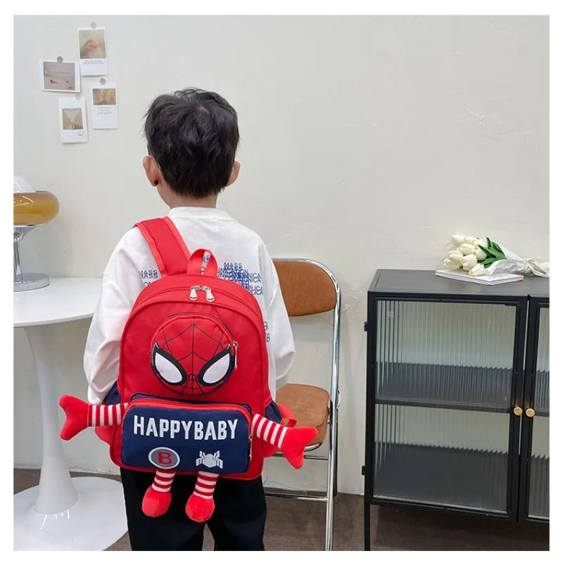 Disney backpack fashion cartoon cute boys and girls backpack lightweight anti-lost kindergarten bag
