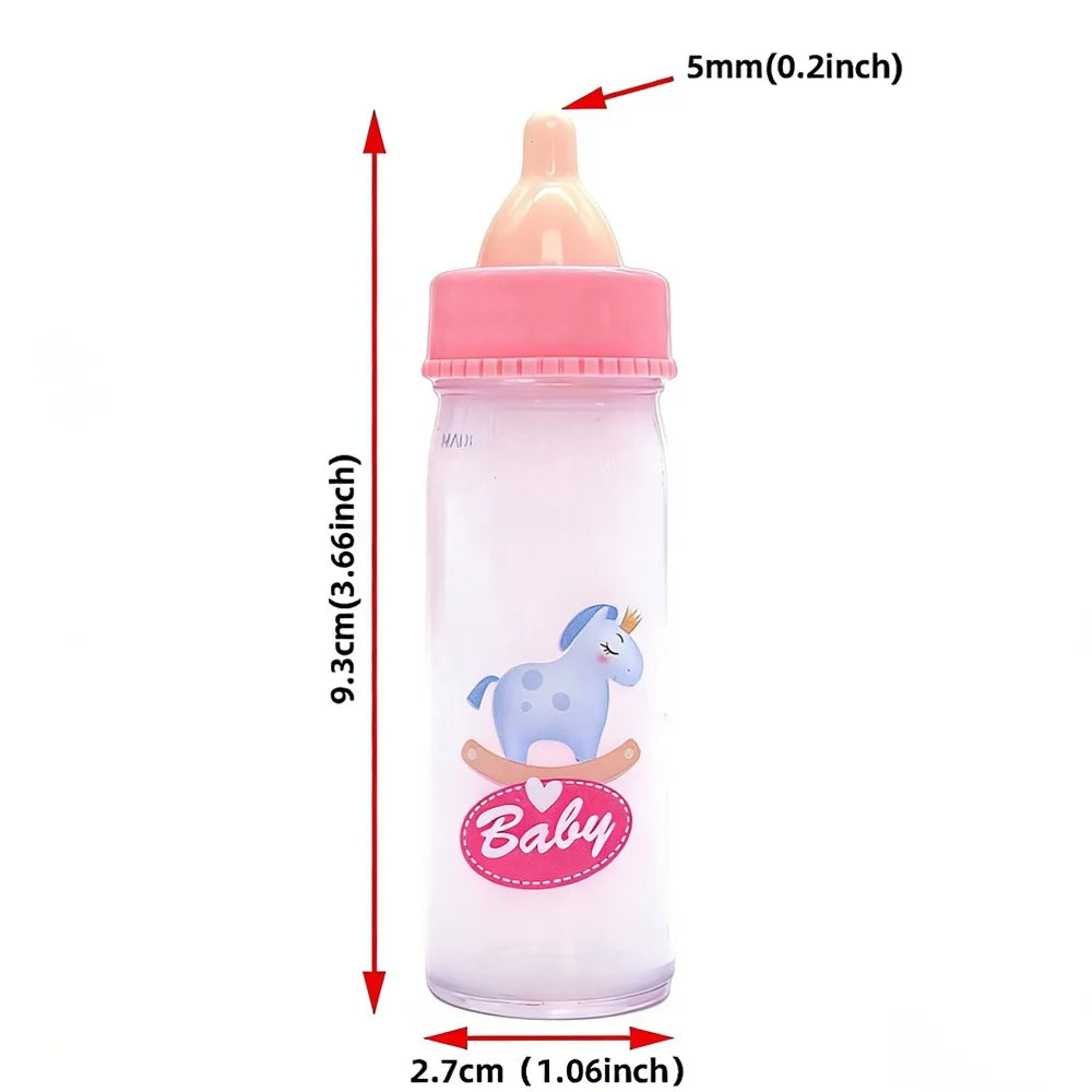 with Pacifier Bibs Magic Milk Juice Bottles fit Newborn Dolls Multistyles Plastic Nipple Bottle Reborn Cute Dolls Accessories