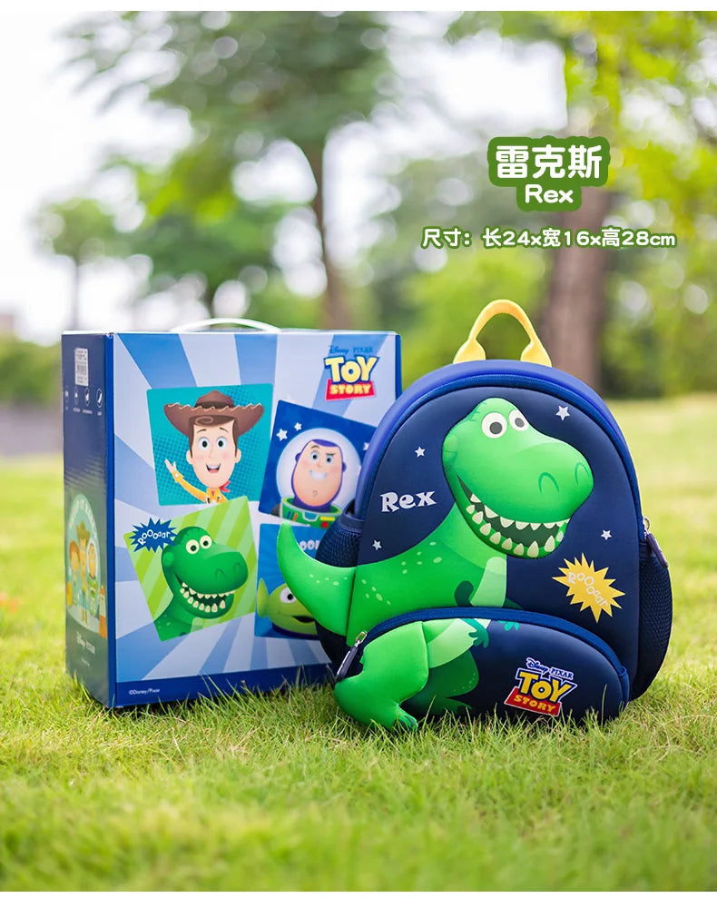 Toy Story Orthopedic Backpack Woody Buzz Lightyear Rex Ultra Light Spine Protection School Bag Kindergarten Primary Student Gift