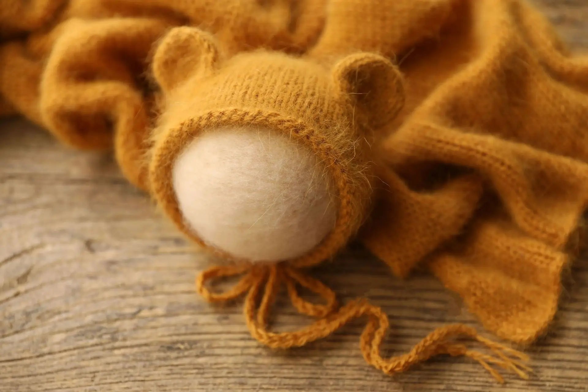 Newborn Cute Little Bear Hat Newborn Photography Props Knit Baby Girl Boy Bear Hat Baby Photography Props Aceessries