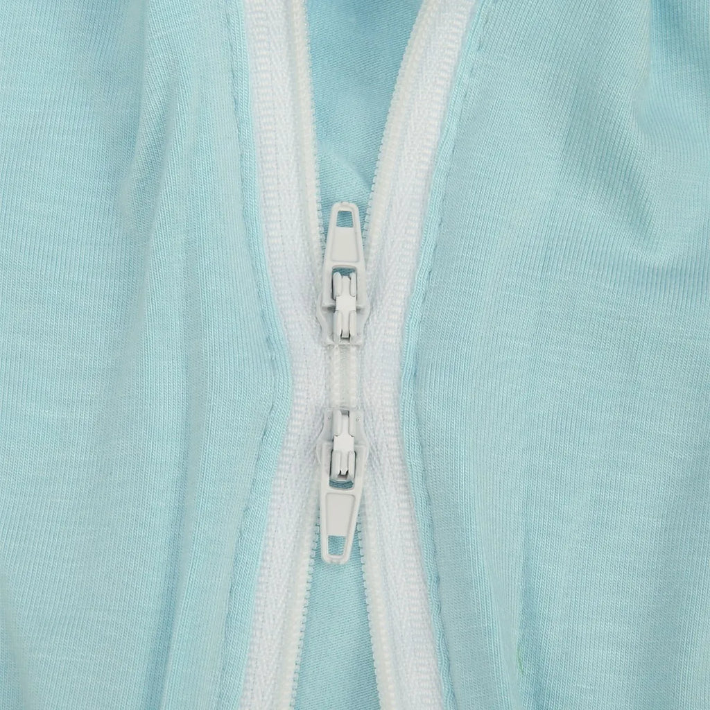 Sleepsack Baby Swaddle Bamboo Blanket Wrap Infant Sleeping Bag  0-12M Blue Pink Zippers