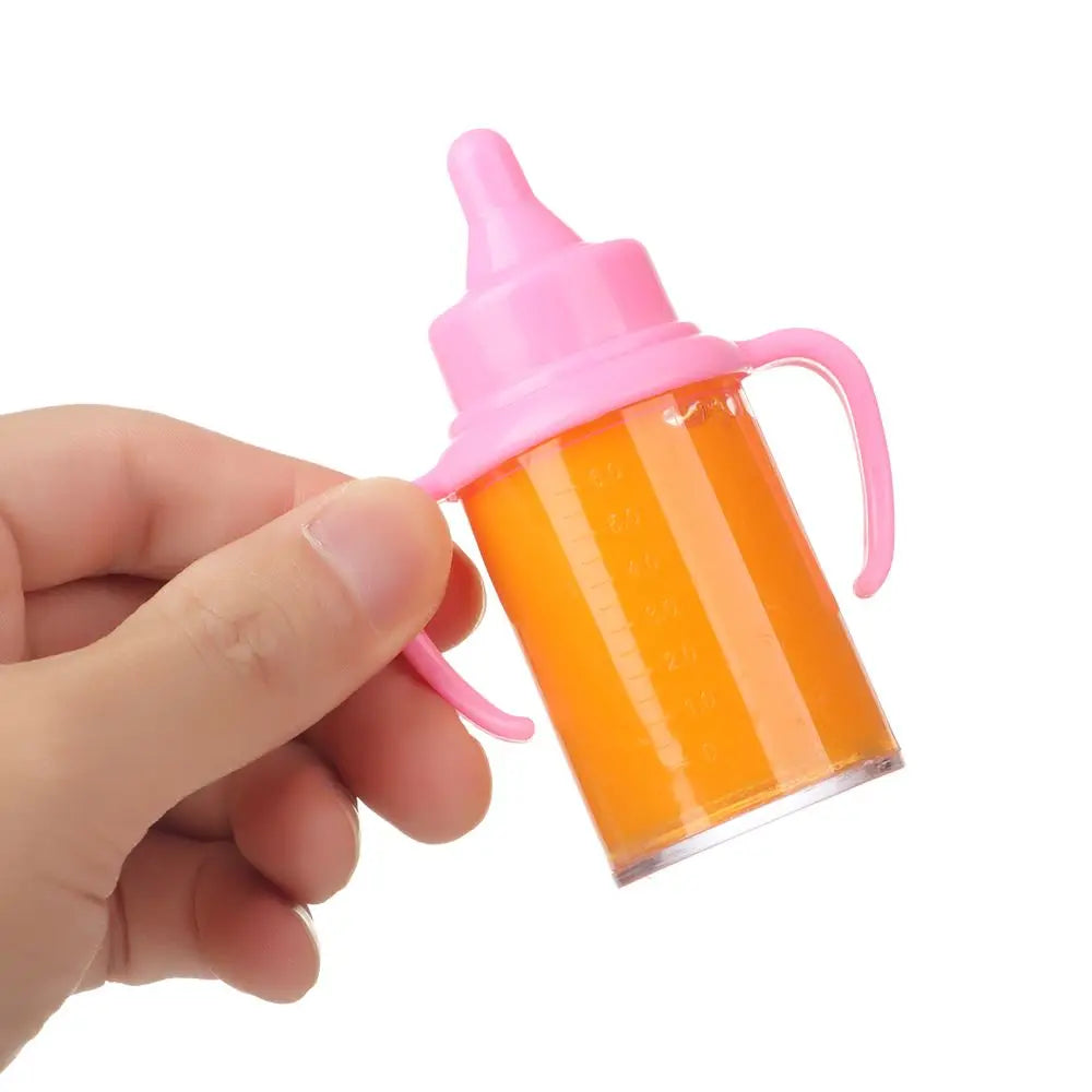 with Pacifier Bibs Magic Milk Juice Bottles fit Newborn Dolls Multistyles Plastic Nipple Bottle Reborn Cute Dolls Accessories