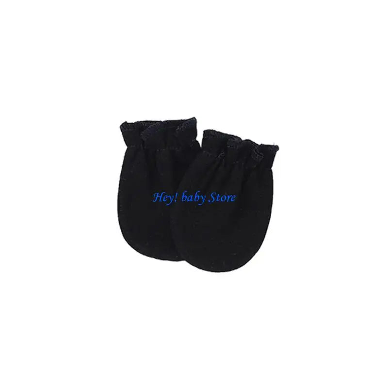 Unbranded Mittens Cotton Assorted Colours Anti-Scratch Face and Hand Protection For Tiny Hands