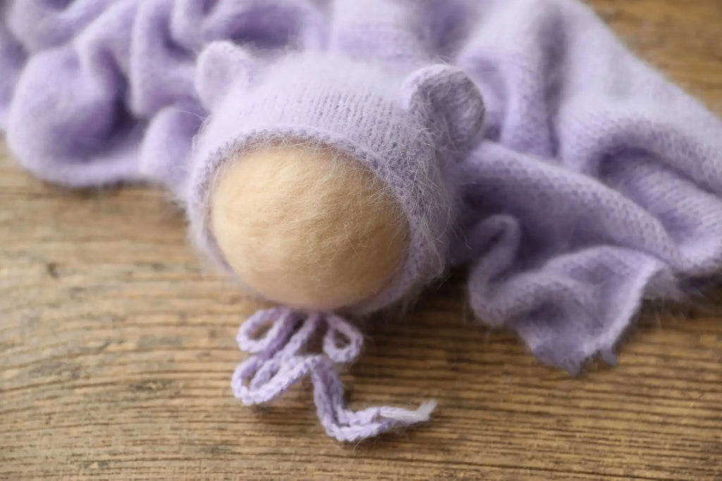 Newborn Cute Little Bear Hat Newborn Photography Props Knit Baby Girl Boy Bear Hat Baby Photography Props Aceessries