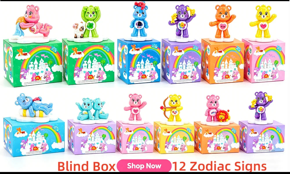 Care Bears Cousins Plush Keychain 15cm Animal Doll Pendant Cartoon Stuffed Toy Keyring Bags Decor Gift Plushie Charms Accessorie