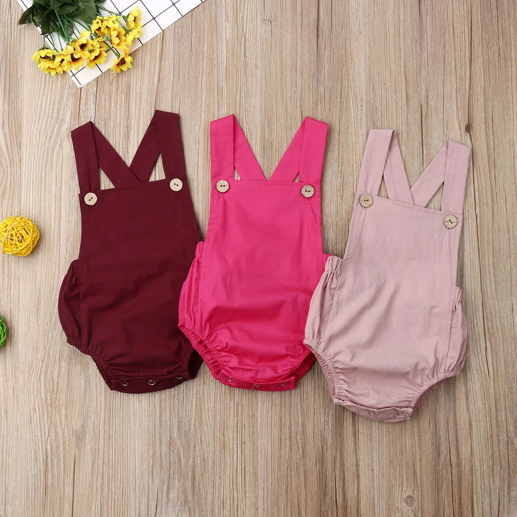 Baby Cotton Sleeveless Bodysuit – Summer Stripes & Solids, 3M–3Y