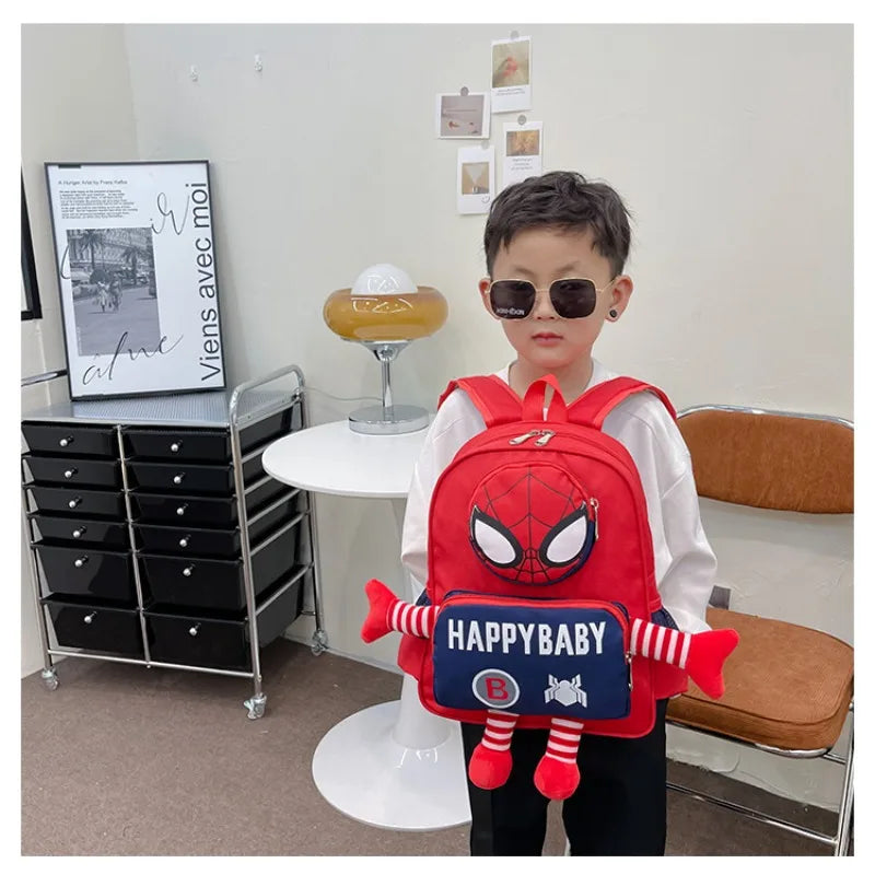 Disney backpack fashion cartoon cute boys and girls backpack lightweight anti-lost kindergarten bag
