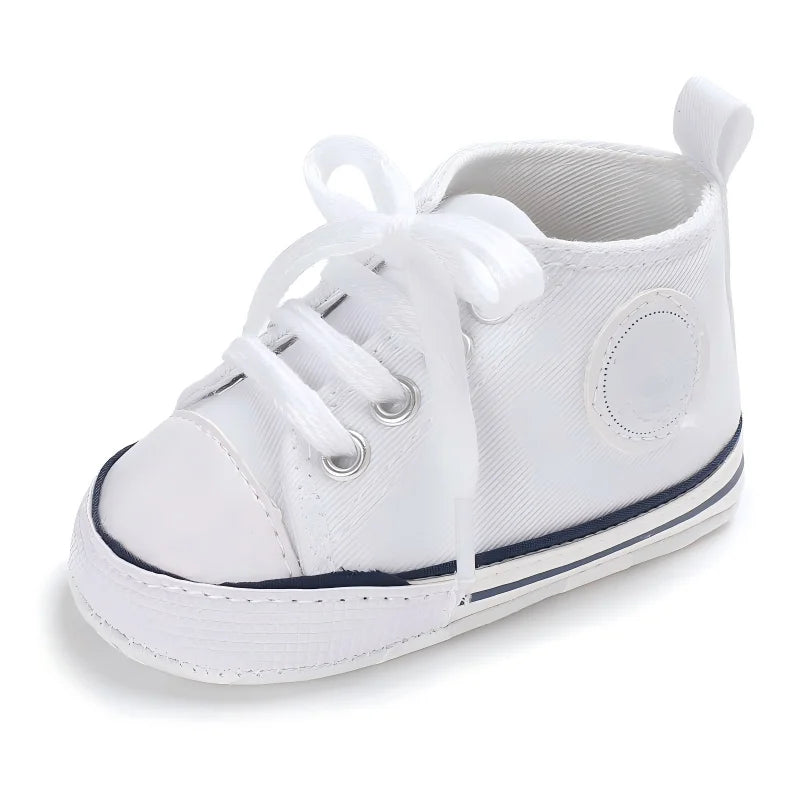 Unisex Baby Canvas Shoes 0 To 18 Months Multicolor Classic Casual Anti Slip Soft Sole First Walkers