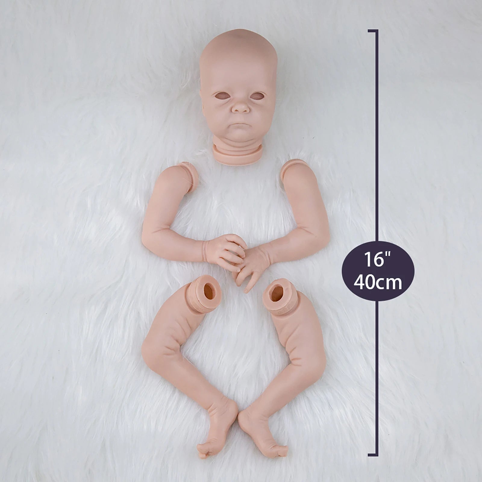 Reborn Doll Parts Kit + Vinyl + Unpainted + DIY Blank Kit