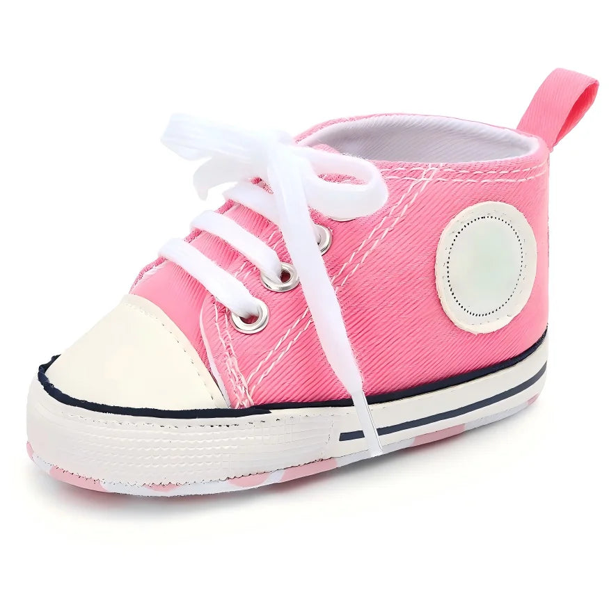 Unisex Baby Canvas Shoes 0 To 18 Months Multicolor Classic Casual Anti Slip Soft Sole First Walkers