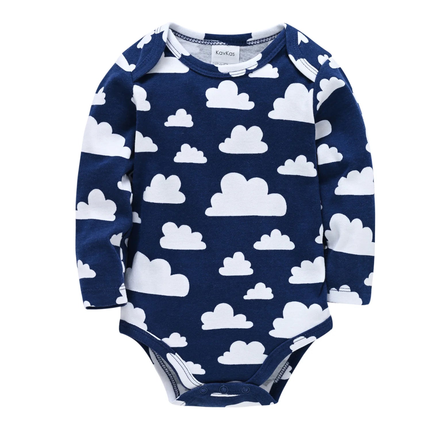 Baby Boys Cotton Bodysuit One Piece Long Sleeve Jumpsuit Breathable Newborn Body Suit Playsuit