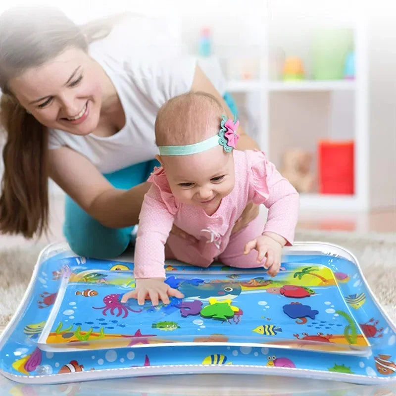 Baby Tummy Time Sensory Water Mat PVC Activity Play Mat