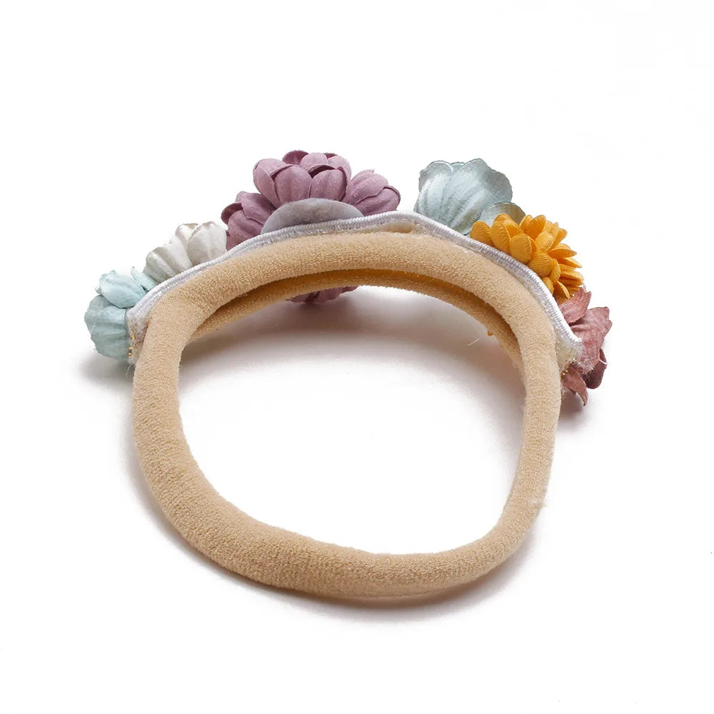 Beautiful Lovely Baby Flower Headbands Newborn Head Band for 0-12 Months Infant Headband Boutique Headwear High Elastic