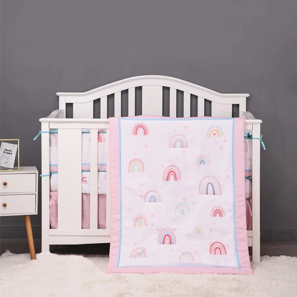 Jungle Crib Set Microfiber 7-Piece Bumper Set For Nursery