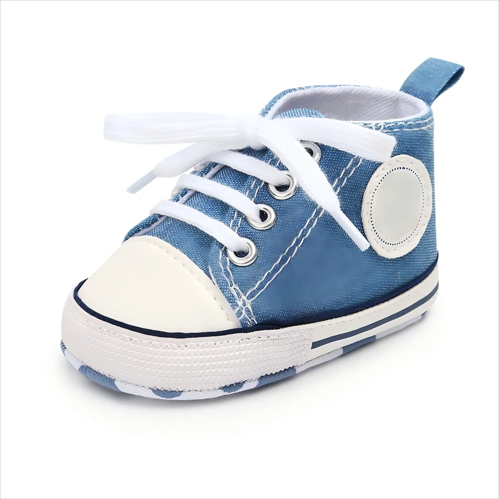 Unisex Baby Canvas Shoes 0 To 18 Months Multicolor Classic Casual Anti Slip Soft Sole First Walkers