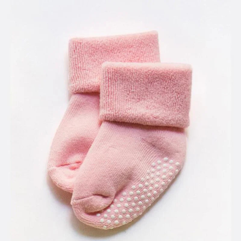 Cotton Baby Socks Autumn Winter Thicken Warm Newborn Boy Girl Floor Socks Baby Non-slip Terry Socks for Boys Girls 0-3 Year