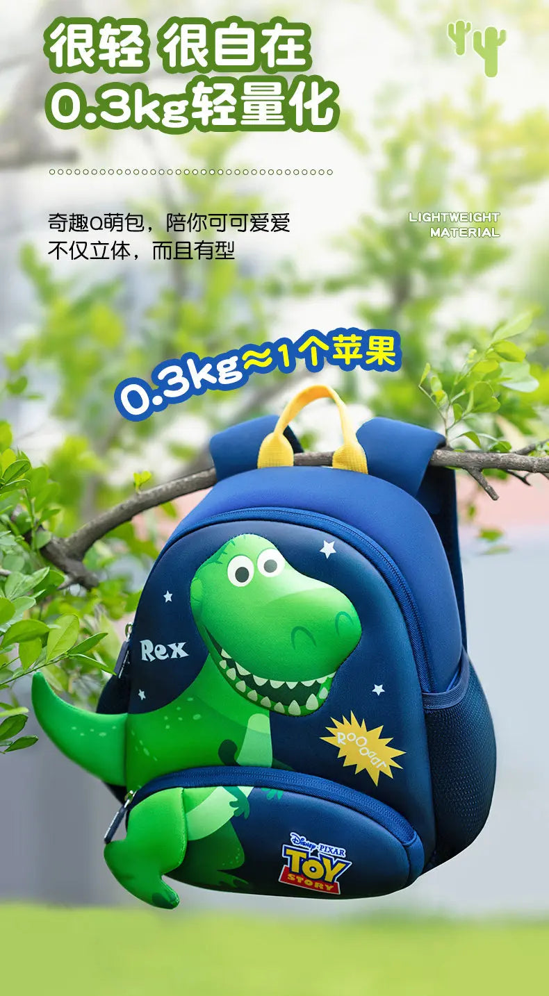 Toy Story Orthopedic Backpack Woody Buzz Lightyear Rex Ultra Light Spine Protection School Bag Kindergarten Primary Student Gift
