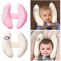 Baby Neck Pillow Memory Fill White And Pink Butterfly-Shaped Cushion