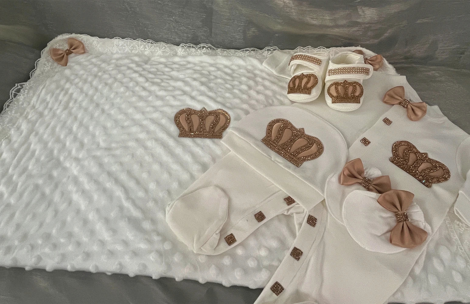 Your Perfect Cotton Outfit Set With Personalization Crown