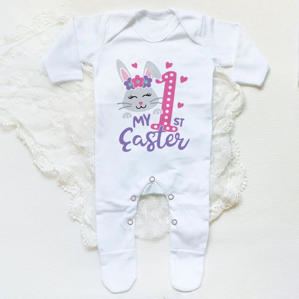 Your Perfect My First Easter Unisex Baby Sleepsuit Romper For Cozy Hospital Homecoming