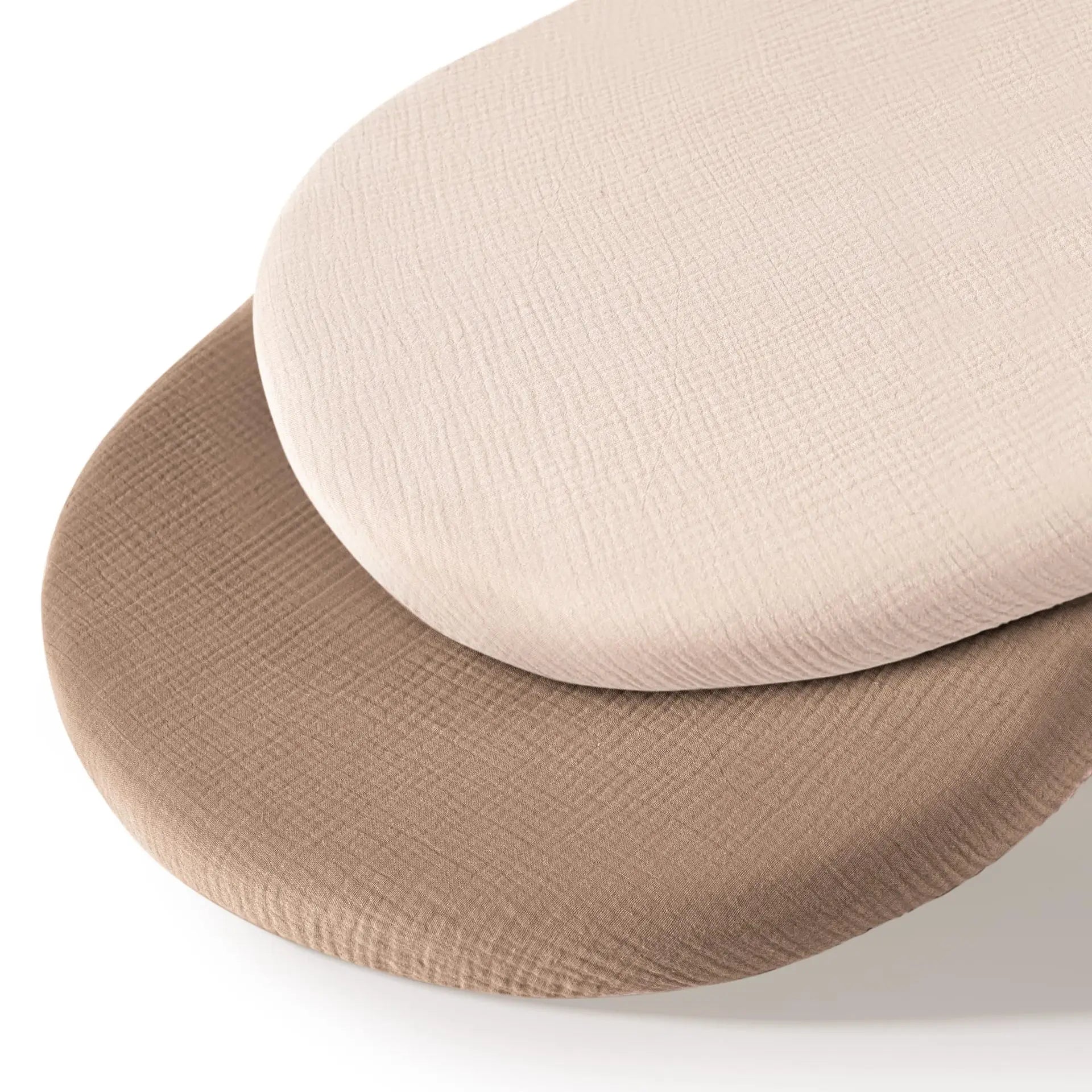Two Pack Breathable Cotton Baby Crib Fitted Sheets Universal 32x17 Inches Soft and Cozy For Your Newborn