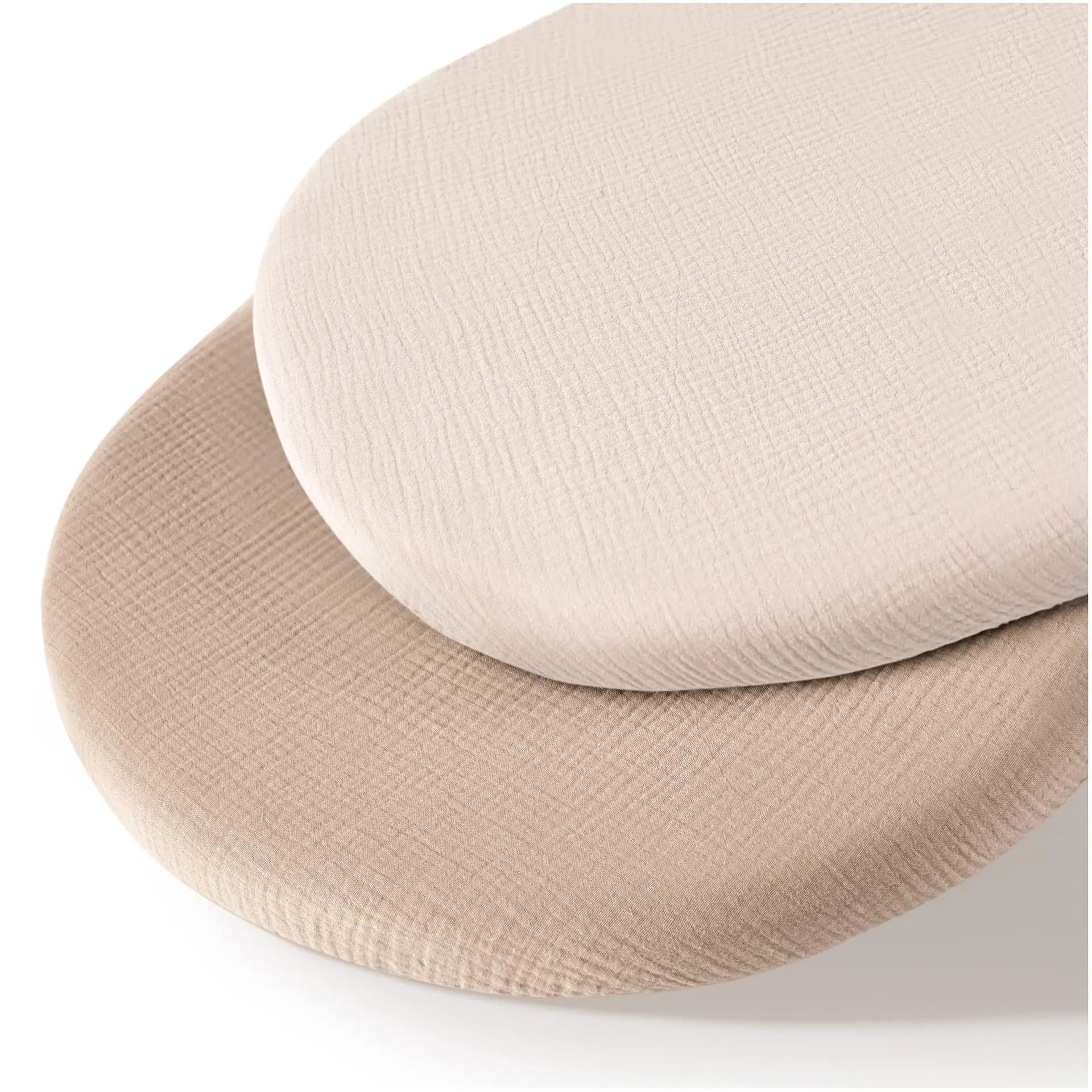 Two Pack Breathable Cotton Baby Crib Fitted Sheets Universal 32x17 Inches Soft and Cozy For Your Newborn