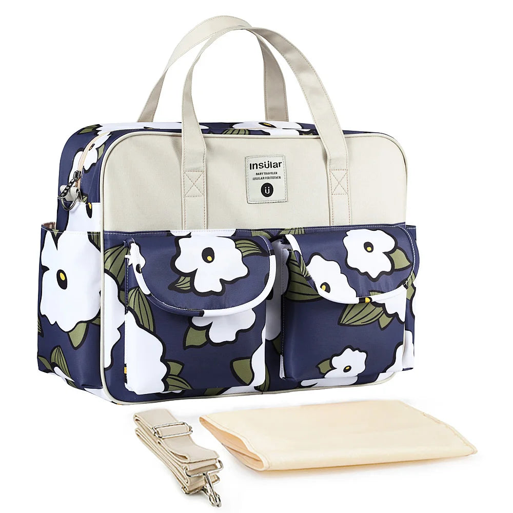 New Style Waterproof Diaper Bag Large Capacity Messenger Travel Bag Multifunctional Maternity Baby Stroller Bag