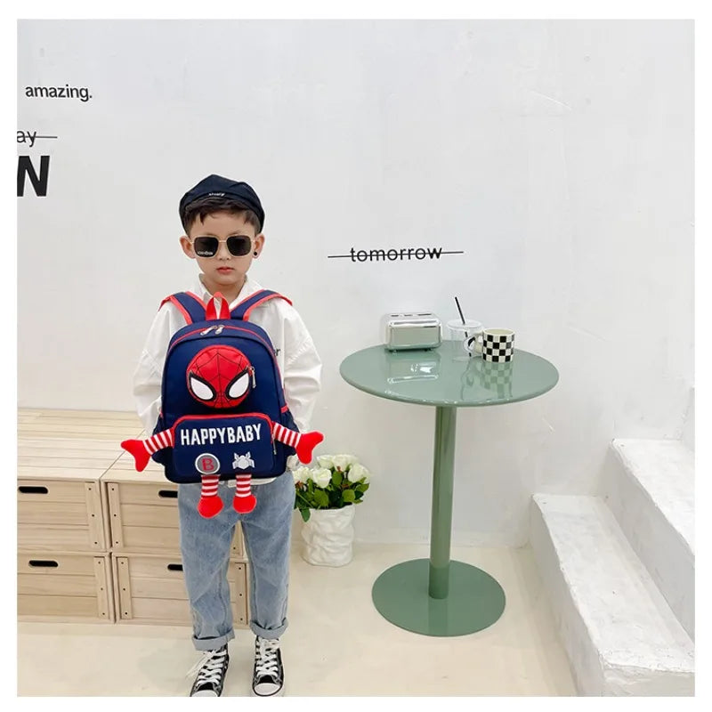 Disney backpack fashion cartoon cute boys and girls backpack lightweight anti-lost kindergarten bag