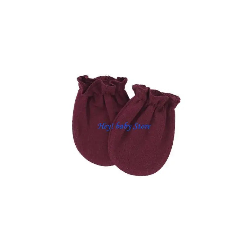 Unbranded Mittens Cotton Assorted Colours Anti-Scratch Face and Hand Protection For Tiny Hands