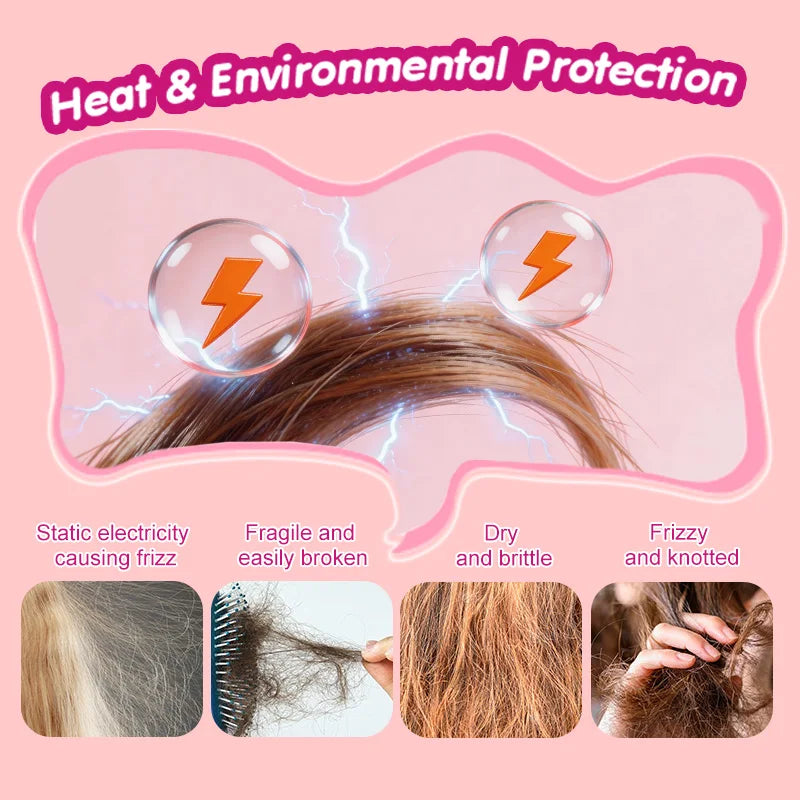 Kids Hair Detangler Spray 100ml Leave-In Conditioning Elixir for Tangle-Free Hair Adds Shine & Moisture Breakage & Reduces Frizz
