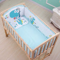 6Pcs Many Colors Crib Bed Set baby bedding set newborn Cotton Cot Bumper Set (4Bumpers+Matress+Pillow)