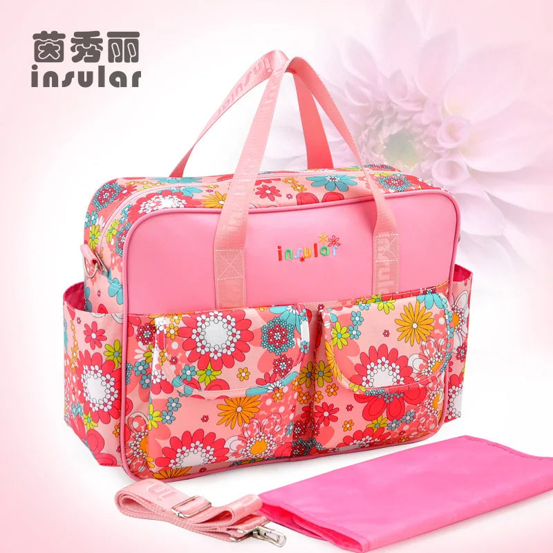 New Style Waterproof Diaper Bag Large Capacity Messenger Travel Bag Multifunctional Maternity Baby Stroller Bag