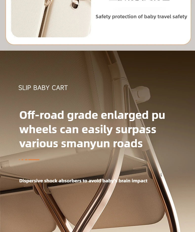 2025 New High-view Twin Baby Stroller Can Sit or Lie Down Baby Stroller Lightweight Foldable Double Baby Stroller