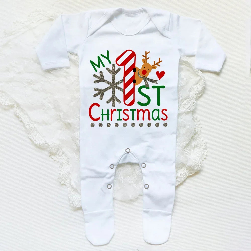 Your Baby's First Christmas Babygrow Sleepsuit So Cozy