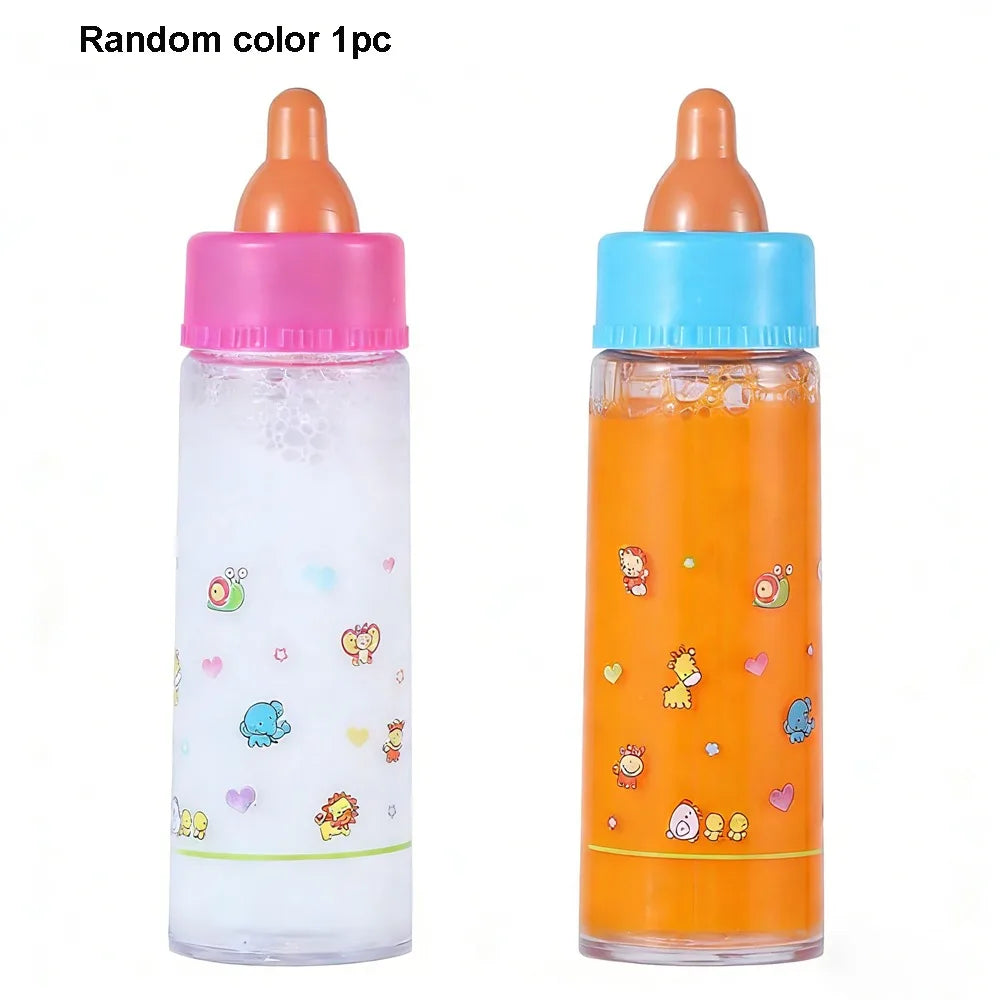 with Pacifier Bibs Magic Milk Juice Bottles fit Newborn Dolls Multistyles Plastic Nipple Bottle Reborn Cute Dolls Accessories