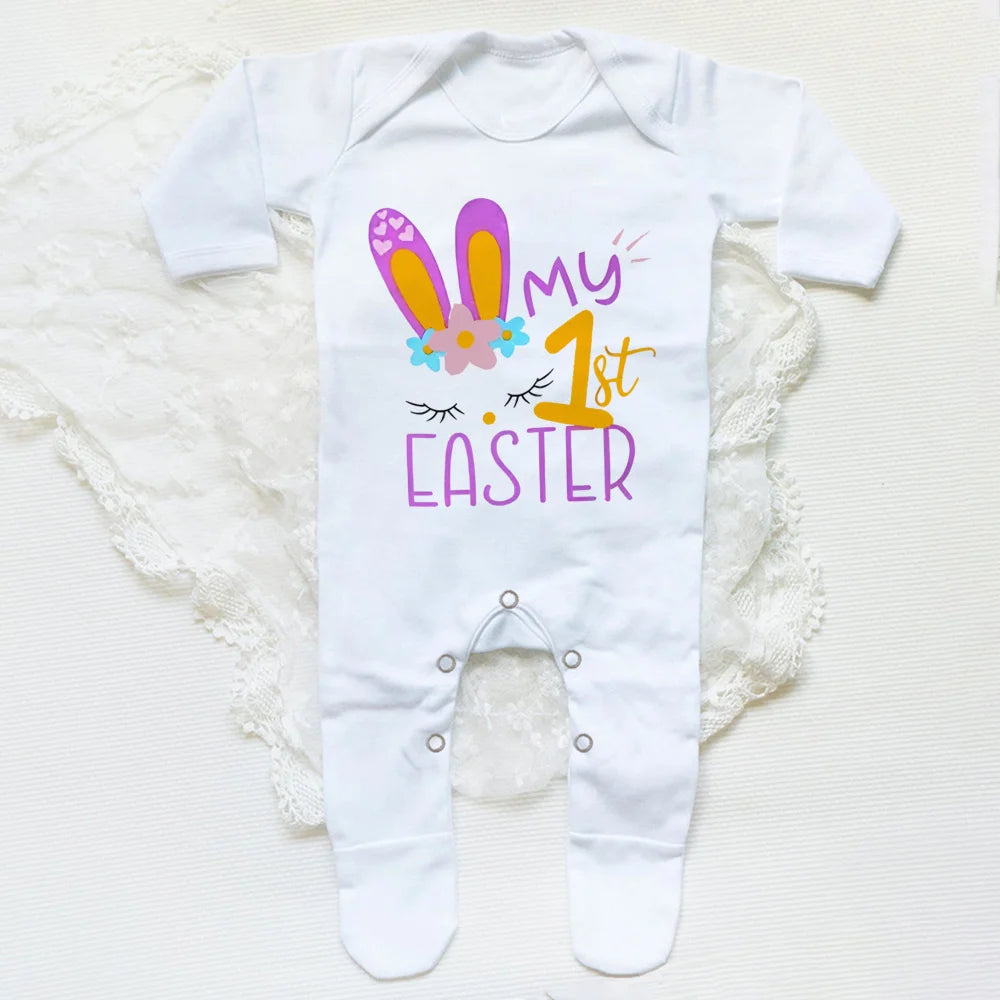 Your Perfect My First Easter Unisex Baby Sleepsuit Romper For Cozy Hospital Homecoming