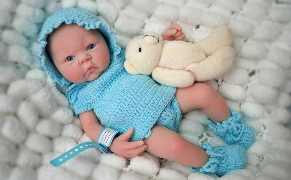 reborn baby dolls 12 inch Cute Full Body Soft Silicone Baby Doll Girl Lifelike Reborn babies pink clothes with Doll Accessories