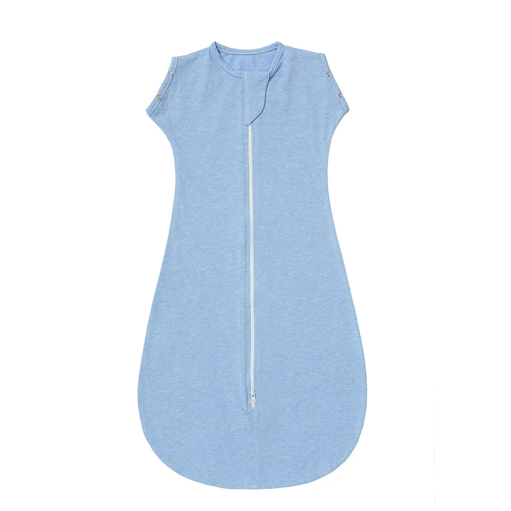 SU3009 Newborn Sleepsack Soft Cotton Natural Double Zipper