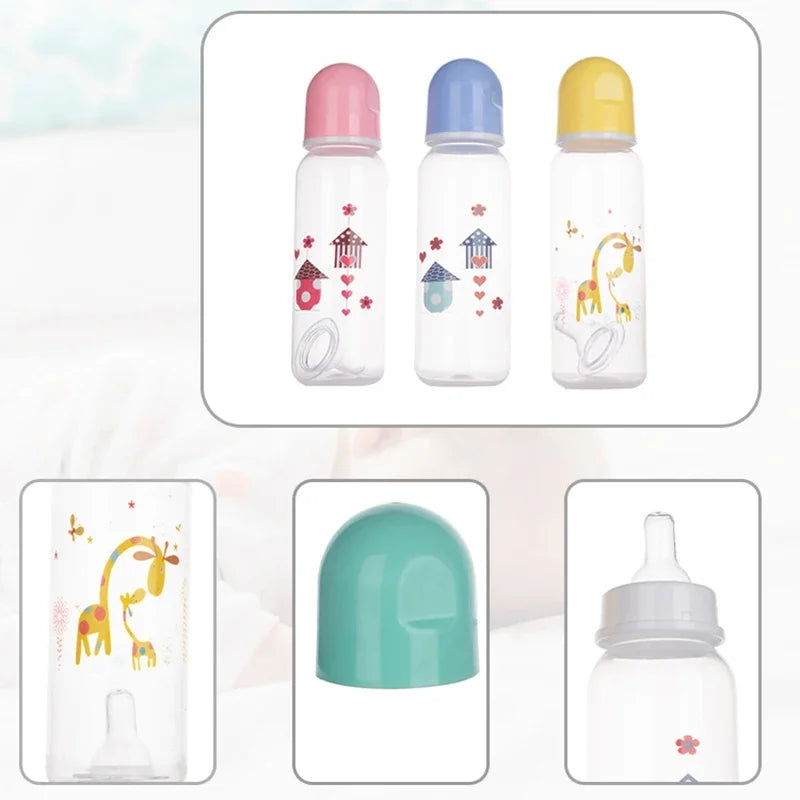 250mL Cute Kawaii Cartoon Food Storage Cup Baby Safe PP Material Feeding Water Bottle for Newborn Toddlers Infant Accessories