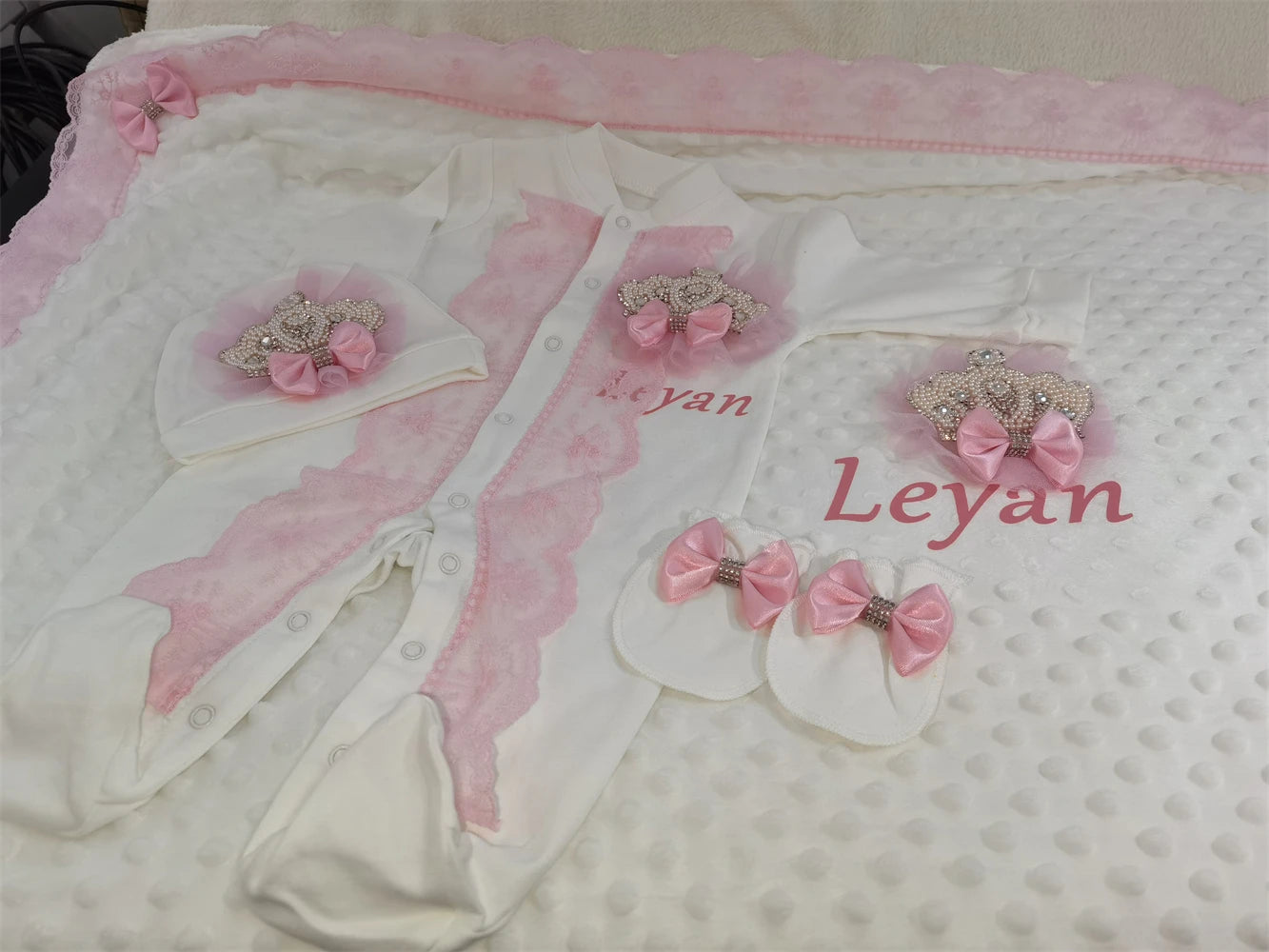 Your Perfect Cotton Outfit Set With Personalization Crown
