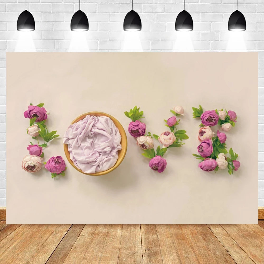 Your Newborn Photo Backdrop Floral Birthday Theme Studio Background For Kids Photo Shoots