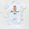 My 1st Christmas French Printed Baby Sleepsuit Bodysuit Newborn Babygrow Xmas Outfit Jumpsuit Holiday Infant Long Sleeve Romper