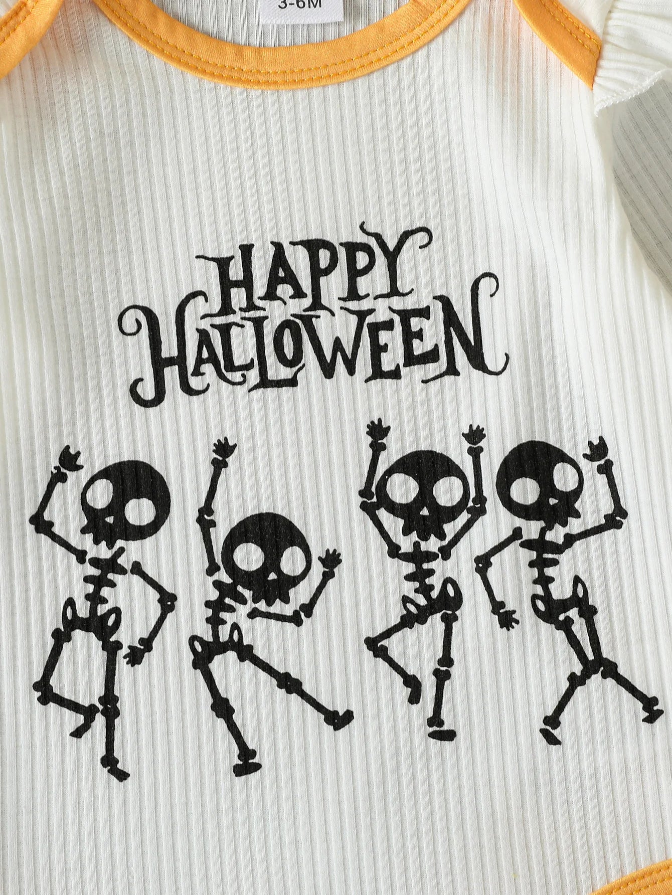 3Pcs Autumn Halloween Infant Baby Girl Boys Outfit Print Long Sleeve Romper Pants Fall Cute Streetwear Clothes Set+Hat