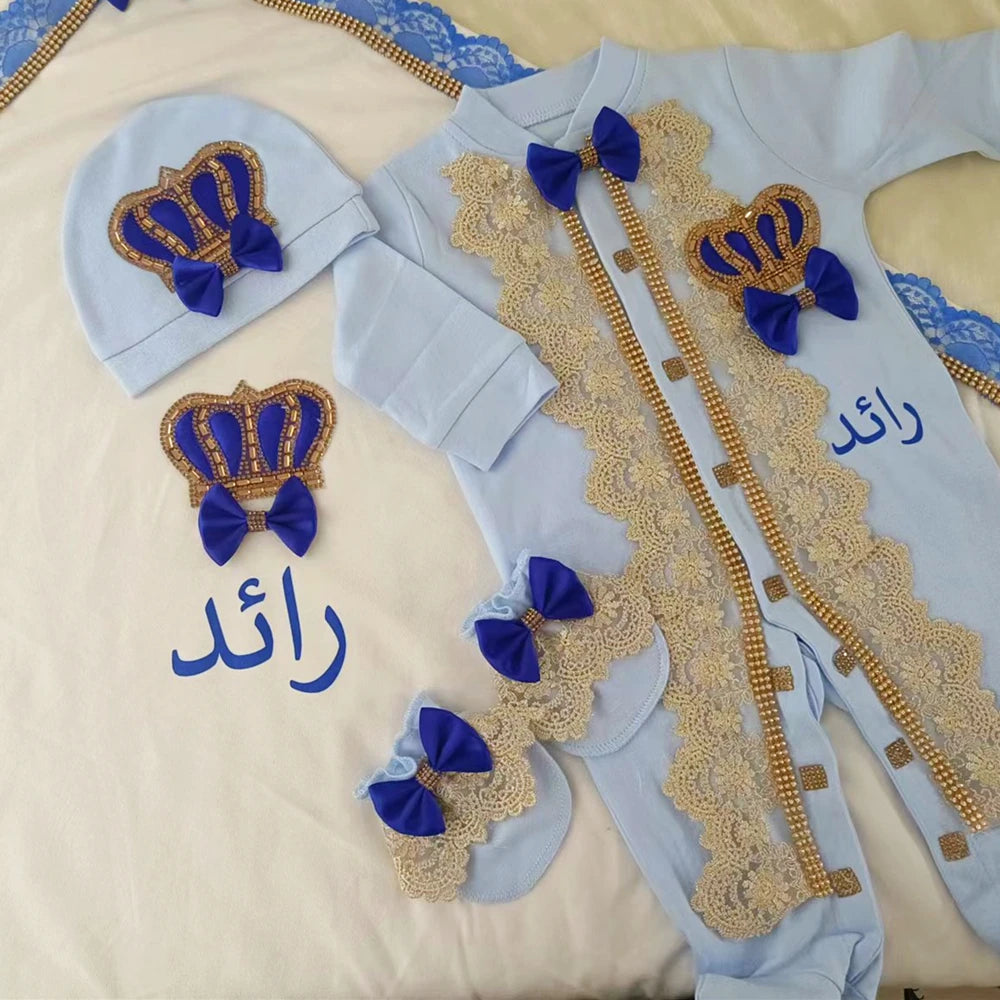 Your Perfect Cotton Outfit Set With Personalization Crown