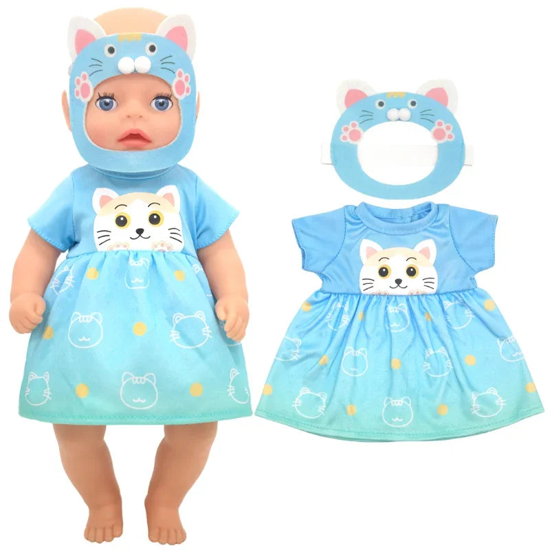 14" Baby Doll Girl Boy Clothes Overall 36cm Doll Outfit Rompers Toys Clothing