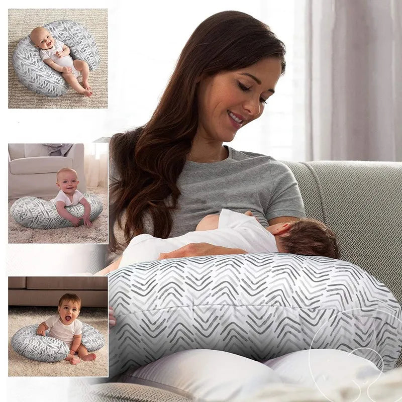 1pc Baby Feeding Pillowcase Elastic U Shaped Breastfeeding Pillowcase Detachable Pillowcase Nursing Pregnant Woman Pillow