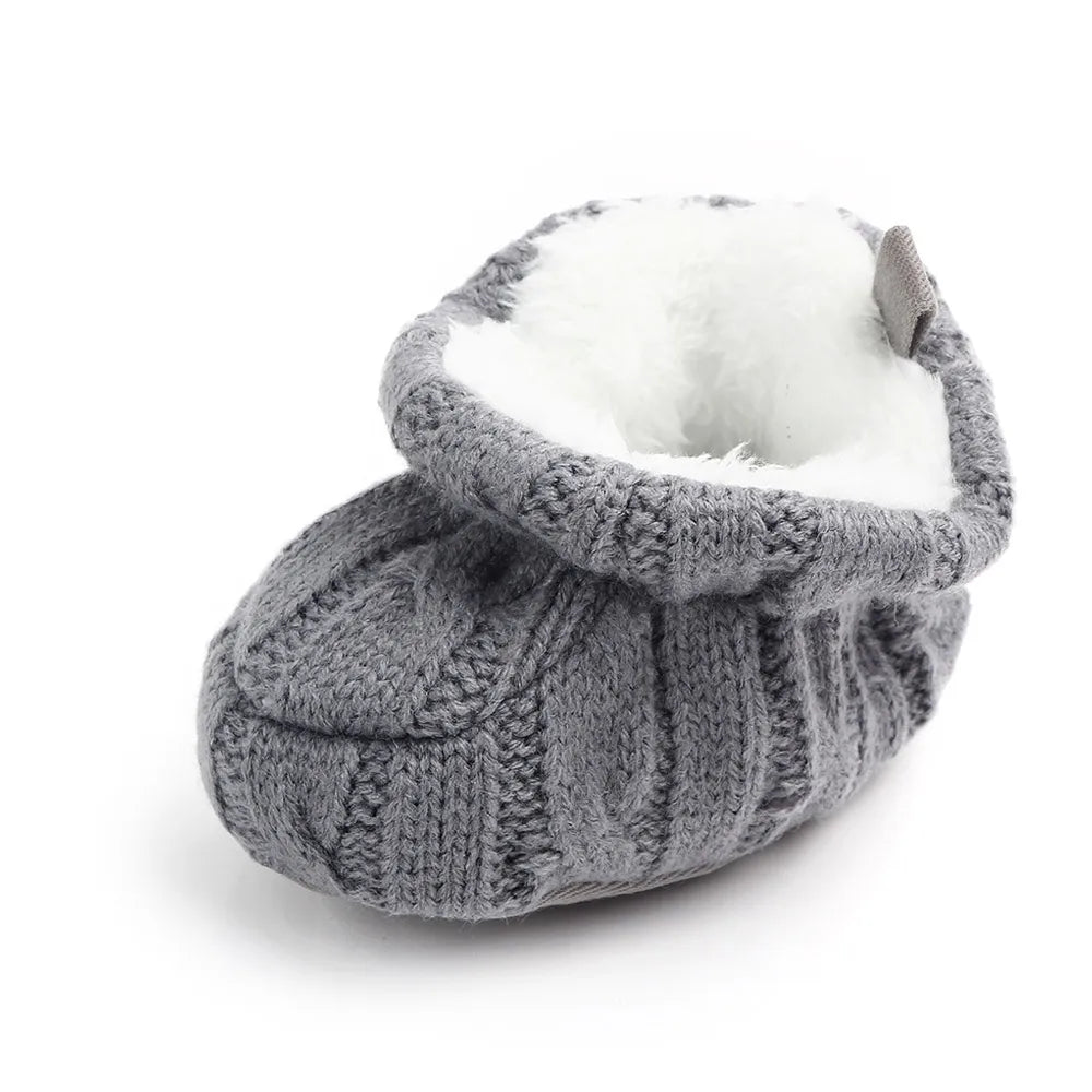 Your Perfect Baby Winter Shoes Knitted Fabric Warm Infant Prewalking Shoes Unisex 0 To 12 Months