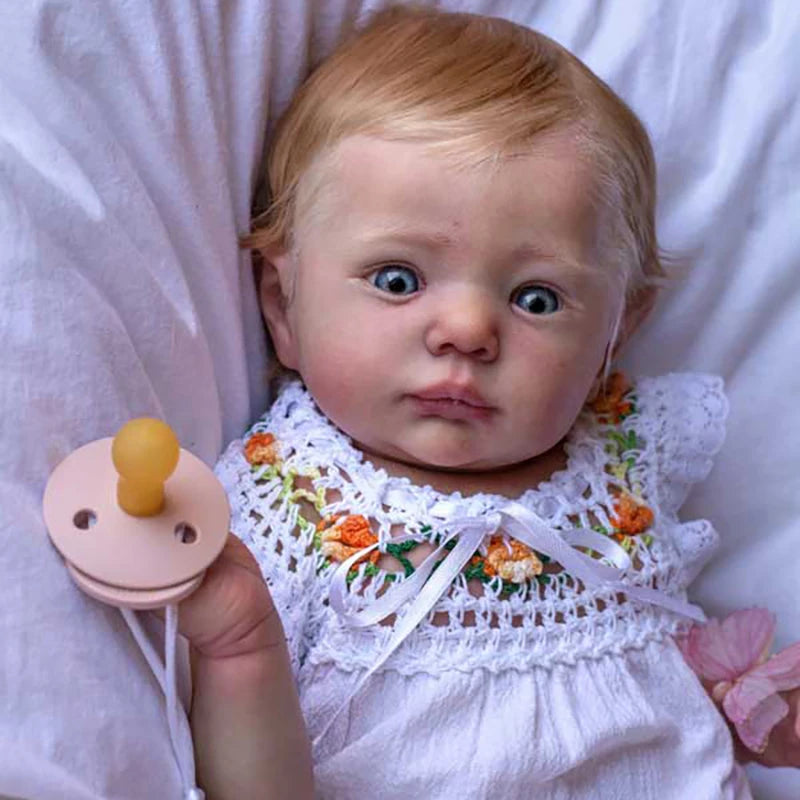 Reborn Doll Kit Vinyl Unpainted Cloth Body Includes Limbs And Eyes