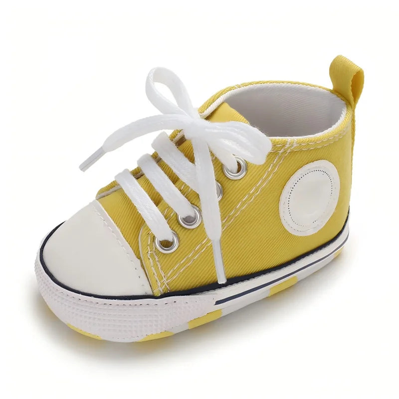 Unisex Baby Canvas Shoes 0 To 18 Months Multicolor Classic Casual Anti Slip Soft Sole First Walkers